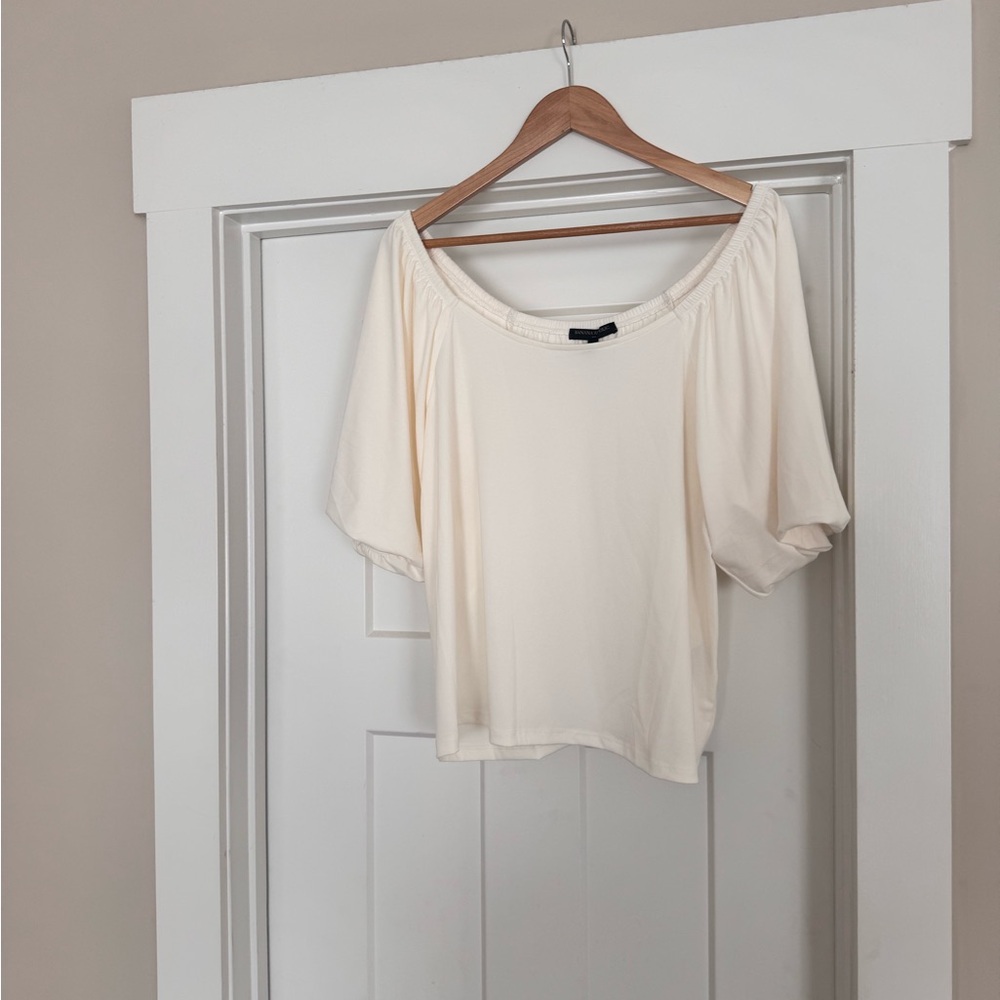 NWOT Elegant Cream Women's Top